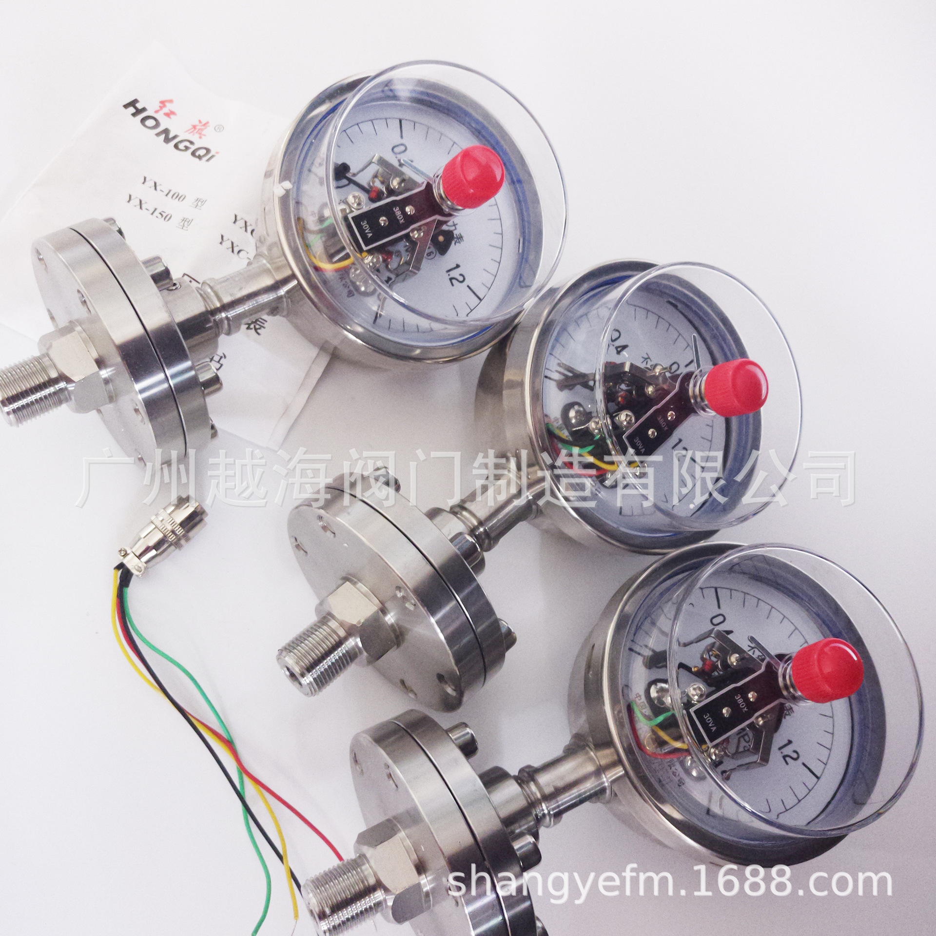 供应YPF系列膜片压力表 不锈钢膜片压力表 隔膜耐震电接点压力表