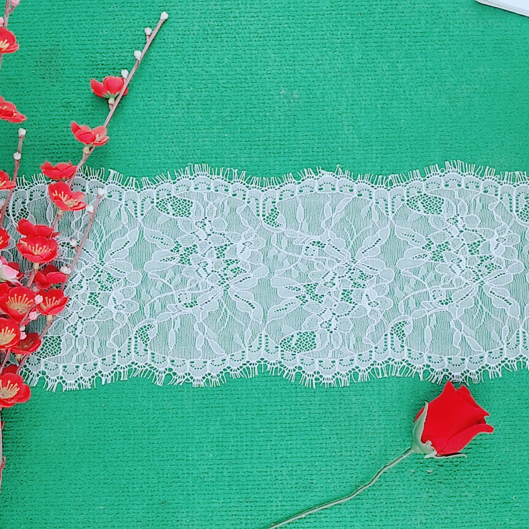 蕾丝花边厂家现货服装手工辅料锦纶丝睫毛蕾丝边 …