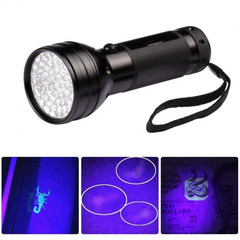 Wholesale factory 51LED purple light flashlight mini portable UV395 band ultraviolet flashlight