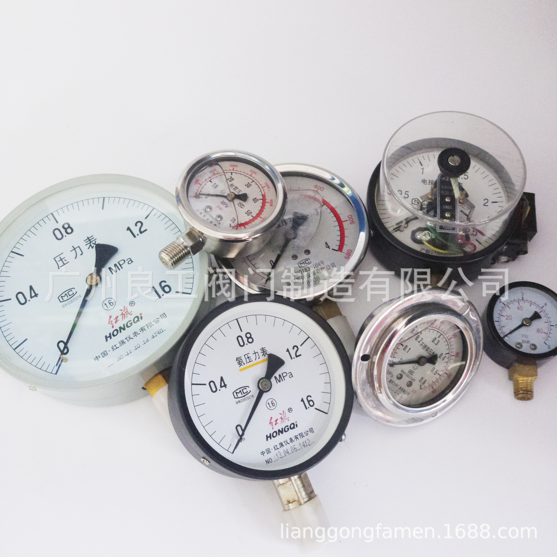 不锈钢压力表 普通压力表 压力仪表 不锈钢耐震压力表