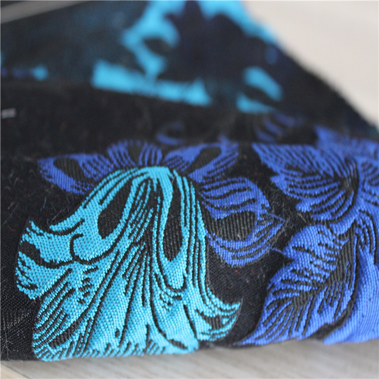 鸡尾花图案色织梭织提花布面料适用于服装装饰沙发布鞋子布