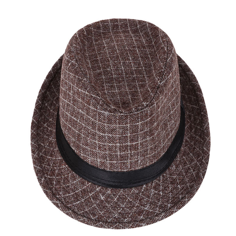 Pequeño bombín sombrero Otoño e Invierno Nuevo estilo coreano ocio al aire libre cálido sombrero de Jazz de mediana edad y ancianos sombrero de moda británica entrega de una pieza
