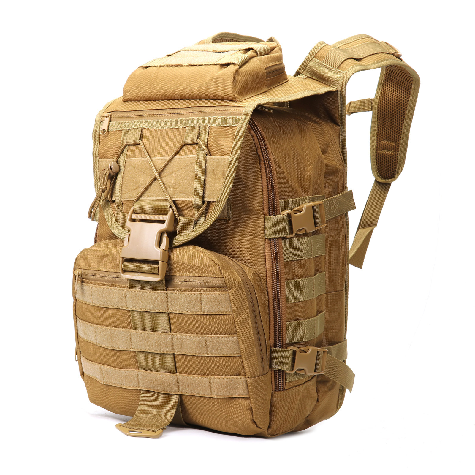 Capacious sports tactics climbing camouflage backpack for traveling