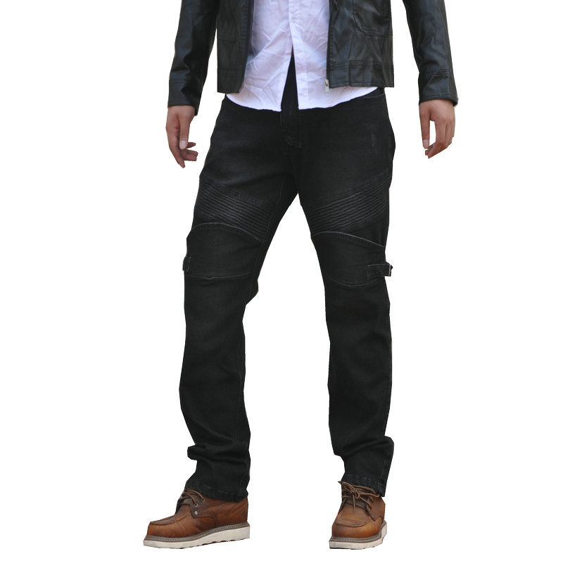 Invierno viento ciclismo pantalones motocicleta vintage jeans motocicleta pantalones actualizado con recubrimiento de engranaje protector