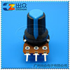 Factory AG2 Black Blue Ding Q15 High 17mm width 15mm (knob-hat-potentiometer)