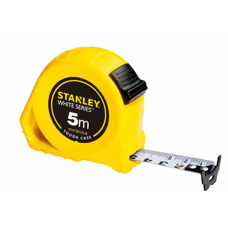 STANLEY/史丹利公制易钩系列尼龙涂层橡塑钢卷尺3米5米8米