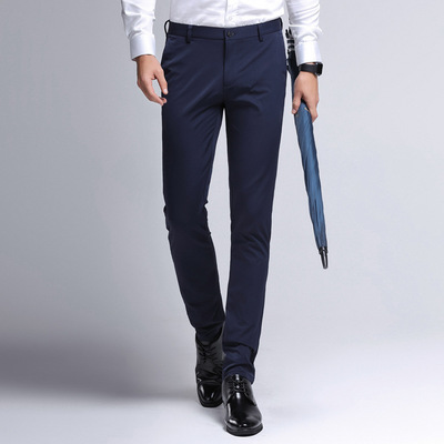 new pattern leisure time Western-style trousers Men's Autumn and winter Self cultivation trousers Elastic force Pencil Pants Korean Edition Trend business affairs man Western-style trousers