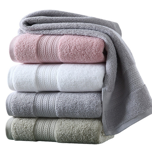 Camille Hotel Towel Bath Towel Square 32 Count Long Terry Extra Thickened Pure Cotton Soft and Water-Absorbent Can Be Embroidered