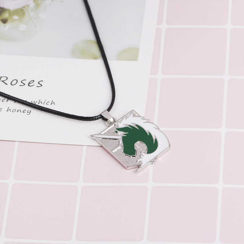 New fashion wings of freedom cruel sword law enforcement unicorn guard rose necklace