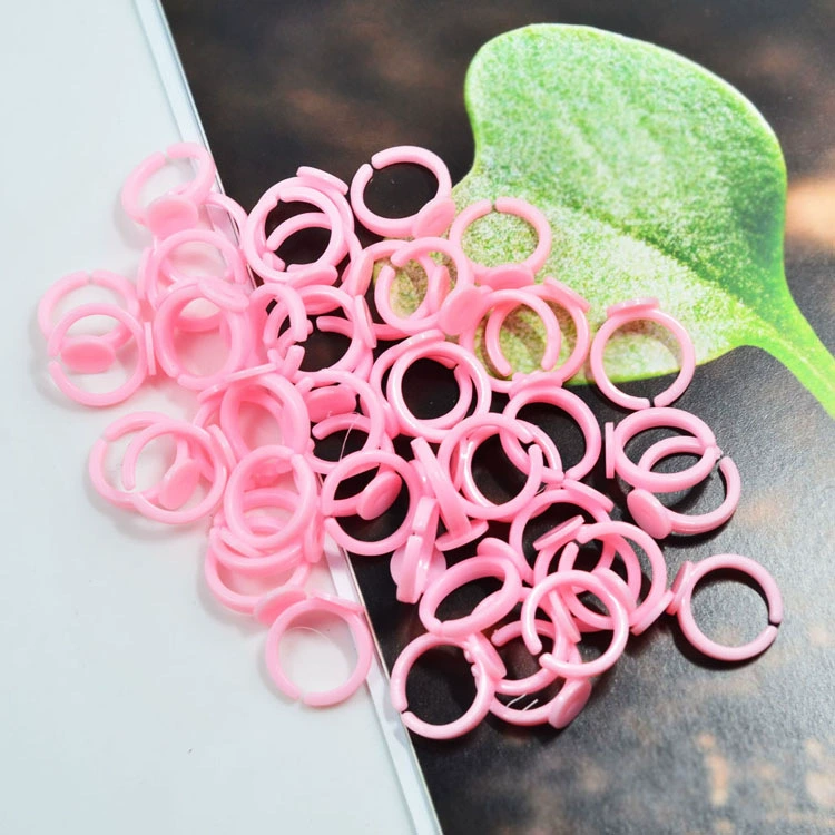 Children's hair accessory handmade, fuchsia plastic ring, accessories, DIY