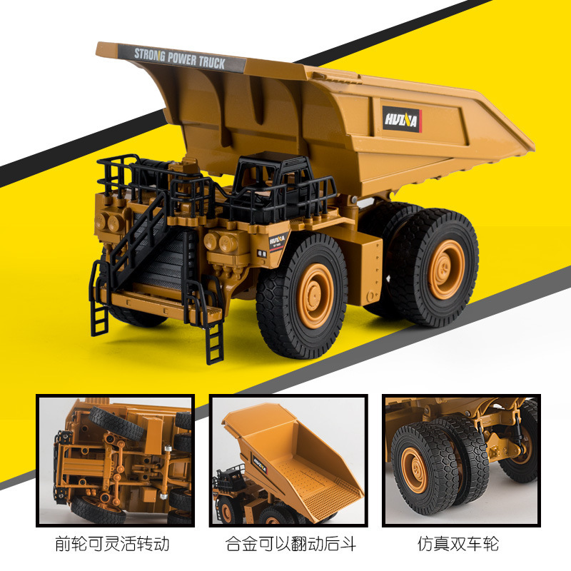 仿真合金挖掘機模型 1：40匯納盒裝 兒童建築工程車玩具 擺件批發