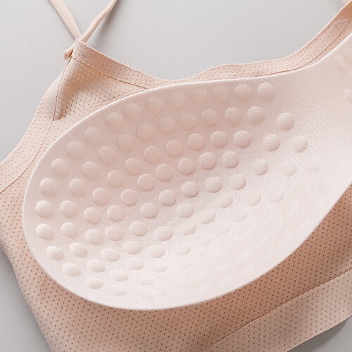 New one-piece seamless ice silk non-showing underwire bralette for women, beauty back cross strap sexy strapless backless top