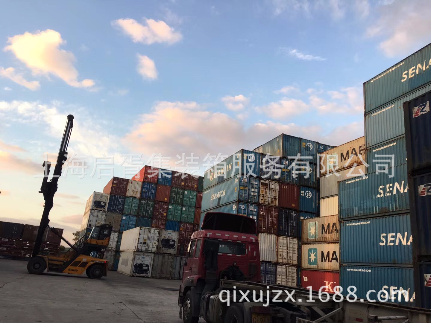 上海堆场出售40英尺高箱2.9米高40HQ销售租赁回收维修二手集装箱