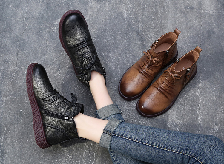 Bottes femme en En cuir - Ref 3355105 Image 16