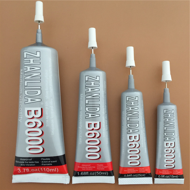 团扇diy胶水 b6000透明强力胶水 手工陶瓷塑料饰品材料发饰发簪胶