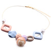 Candy -colored acrylic necklace Female geometric pendant necklasses cross -border new product accessories cross -border one