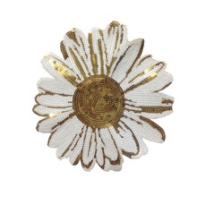 服装辅料珠片贴花DIY亮片装饰补丁线缝章珠片贴太阳绣品刺绣 花朵