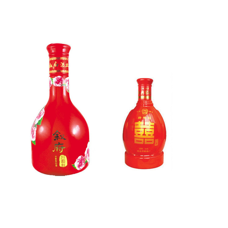 大量供应玻璃酒瓶 彩色喷涂玻璃酒瓶 款式新颖