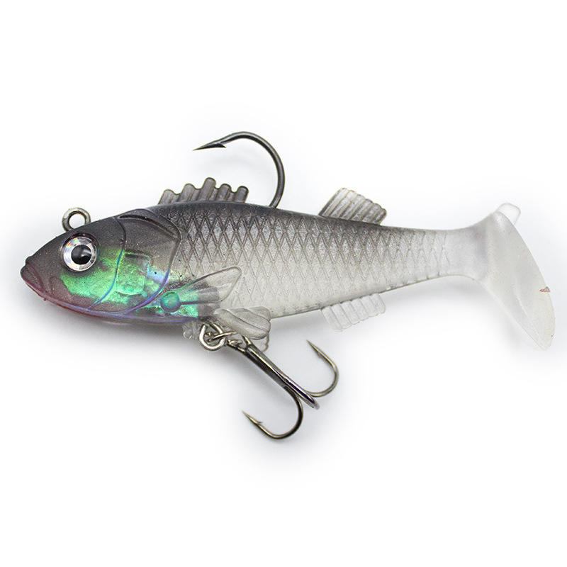 Soft Paddle Tail Fishing Lures Fresh Water Bass Swimbait Tackle Gear