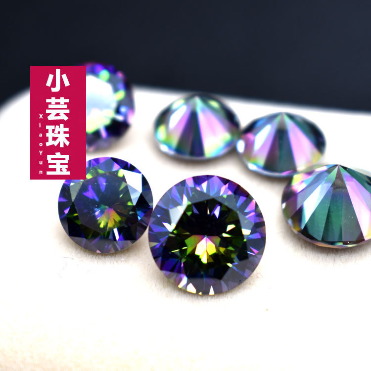 3mm至15mm彩色锆石圆形