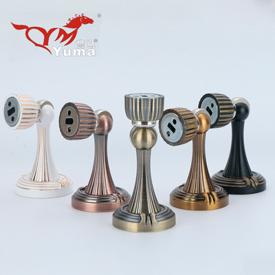 锌合金门顶锌合金门碰门扣夹门吸静音仿古式欧式门吸精铸门吸包邮|ru