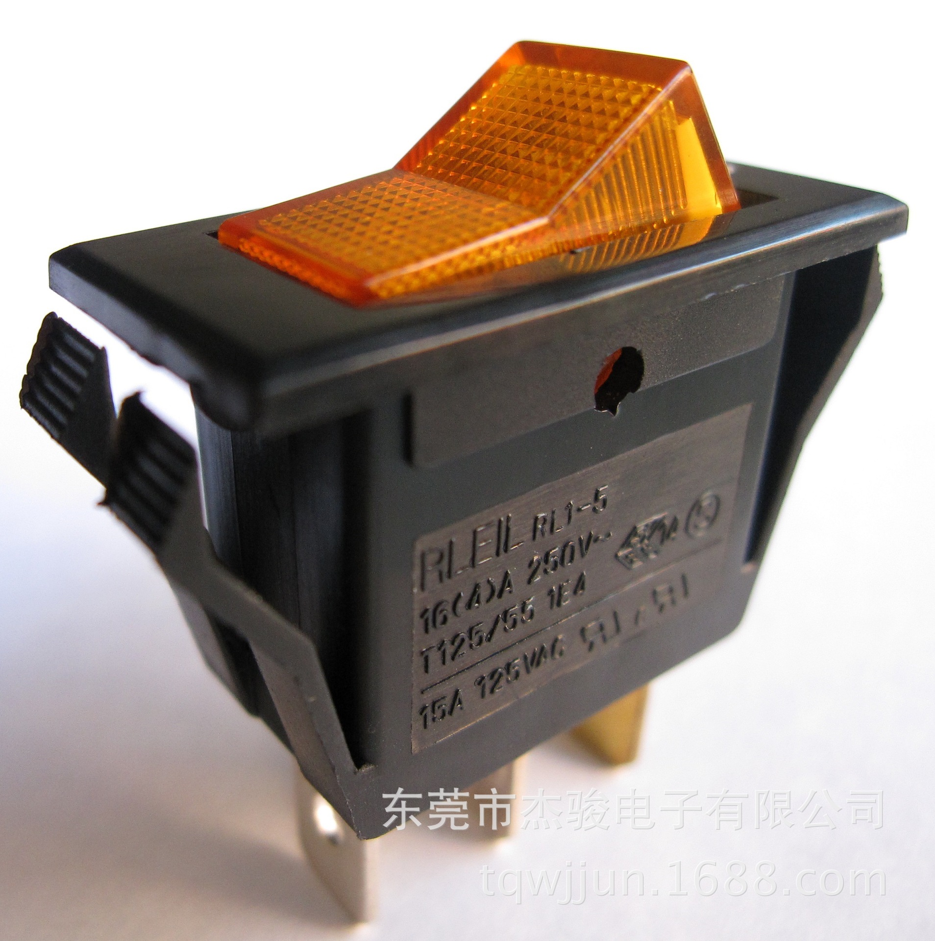 供应RLEIL船型开关 跷板开关RL1-5(X)-11/N-B9-OR/BK-P3