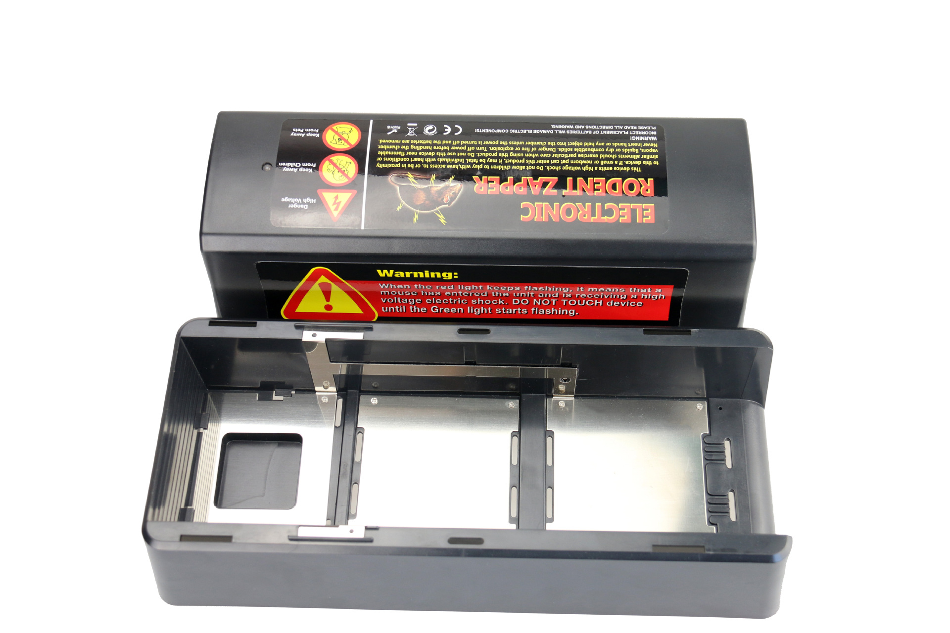 奥讯室内7000V高压电子灭鼠器（电池或者适配器供电）