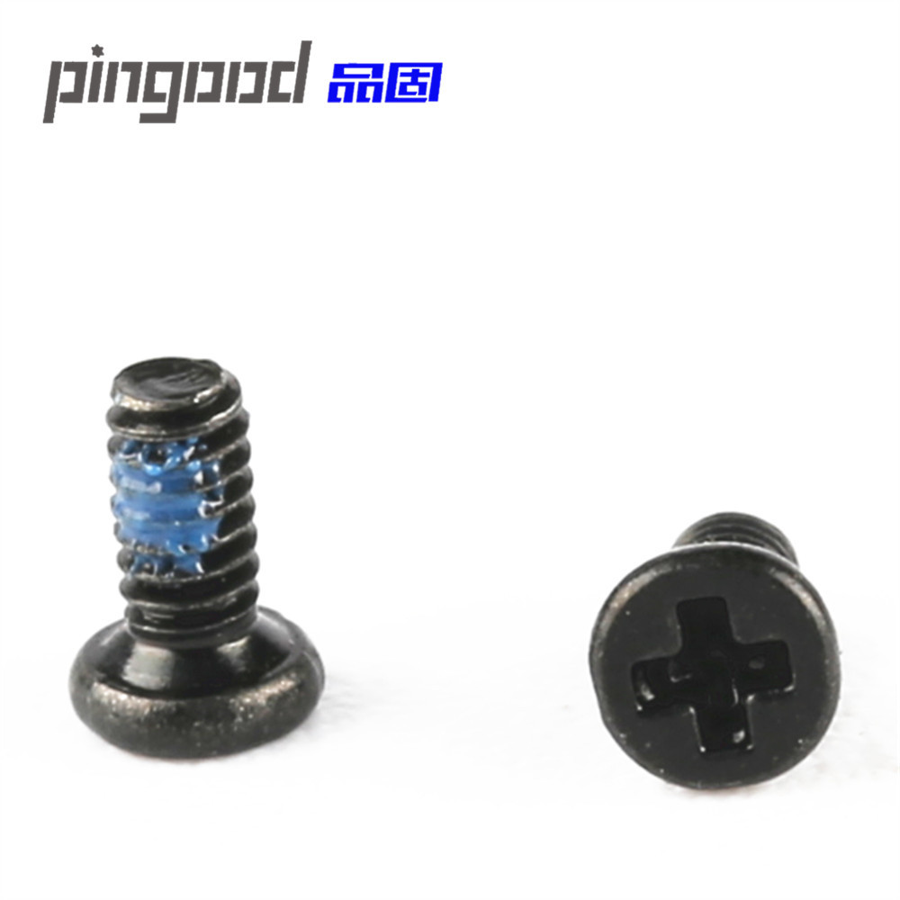 精密五金厂家定制黑色薄平头十字机牙螺丝 电子防松固定小螺丝