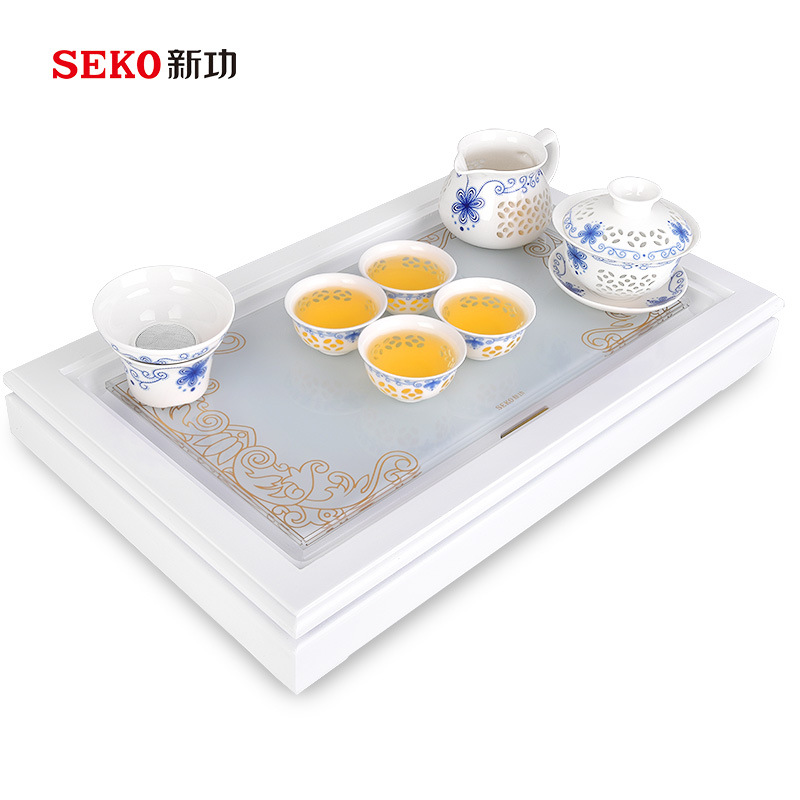 SEKO/新功J31小茶盘家用实木茶具套装欧式功夫茶台简约客厅小茶几