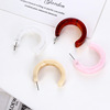 Fashionable acrylic retro earrings, Korean style, wholesale