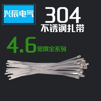 304 Stainless Steel Cable Ties 4.6*300 ball Self locking Stainless steel Ligature 4.6 Full range of wholesale