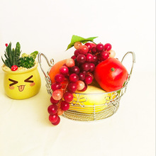 ins水果篮桌面杂物收纳篮遥控器篮零食篮子铁艺面包 铁线工艺制品