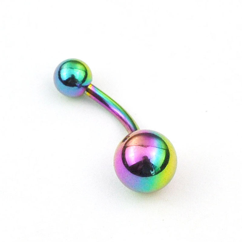 Fashion Stainless Steel Piercing Jewelry Simple Geometricl Navel Ring display picture 2