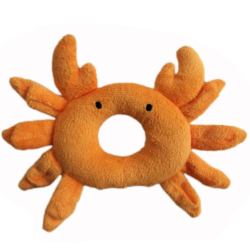 Baby plush early education educational cute animal shaped toy 0-1 years old hand bell