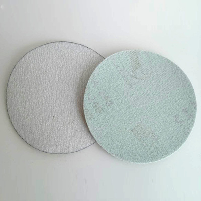 批发 5寸植绒打磨砂纸拉绒背绒木工打磨砂纸 拉绒砂盘 砂纸