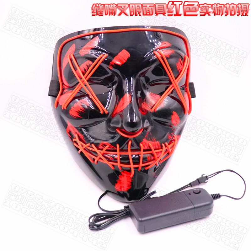 ֻʥEL߿ֲѪVֹELֹ貽 Led Mask