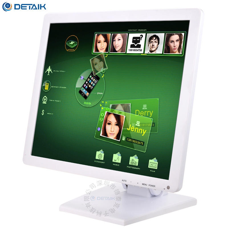 white 15 resistance Touch LCD Supermarket cashier/teaching/Exhibits display/Media application