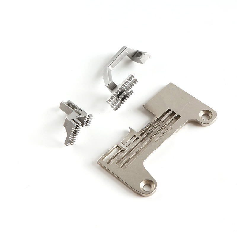 厂家供应密边拷边机针板980牙齿压脚弯针980针杆工业缝纫机配件