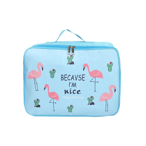 Cross-border large capacity cartoon travel storage bag clothing organizer large waterproof portable travel bag wholesale