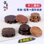 实木圆形木质木托底座