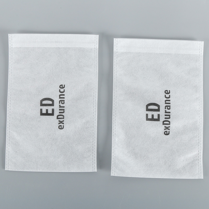 防尘鞋套袋 束口收纳无纺布袋 白色无纺布鞋袋定制