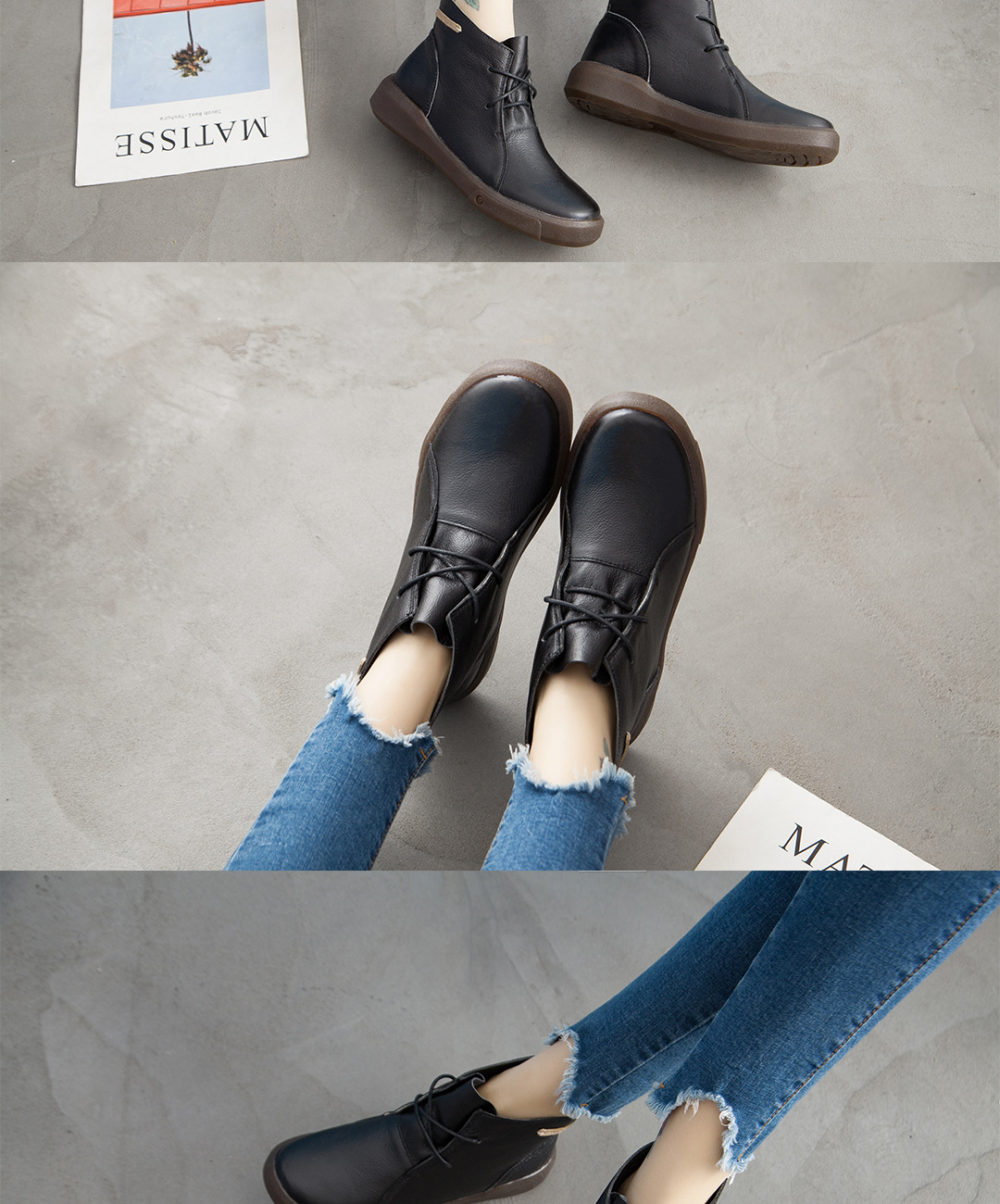 Bottes femme en En cuir - Ref 3355207 Image 33