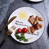 Creative ceramic plate ins, Western Niu Euk Drive Household Fruit Disk Disc Hotel Hotel Display Displaces