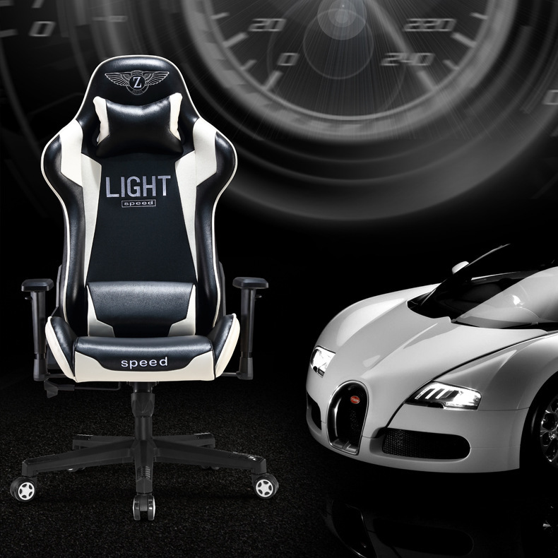 Reclinable bow racing chair LOL human body office chair computer chair Internet bar chair e-sports game Internet bar chair