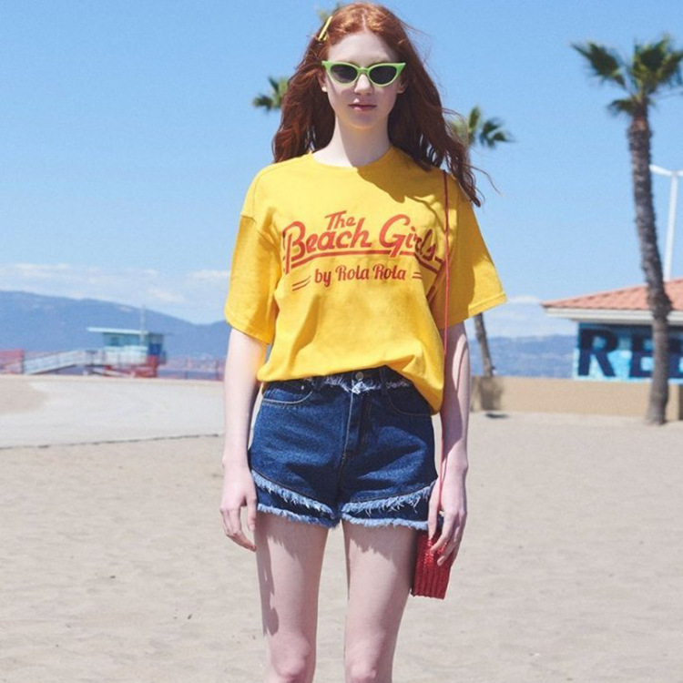 高腰牛仔裙裤女夏2018新款韩版宽松短裤百搭假两件裤A字短裙定制|ms