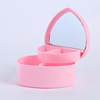 Cartoon children's double-layer plastic jewelry, storage box, small cute handheld accessory