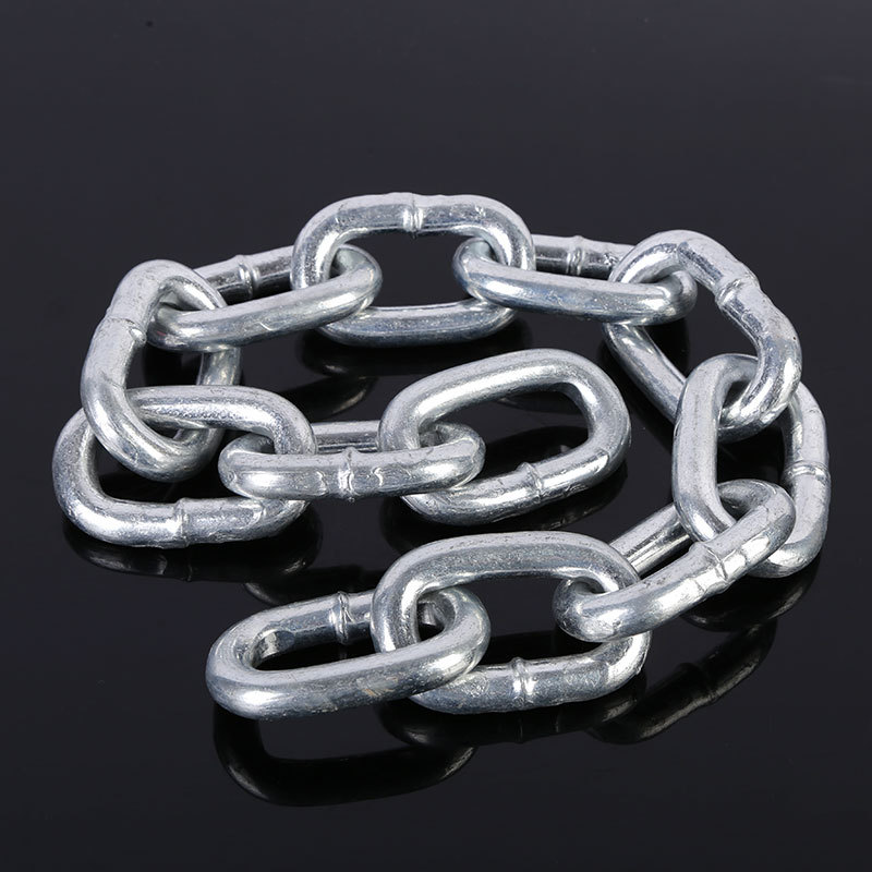 厂家生产批发12MM镀锌链条  黑漆链条实心加粗起重链条防锈金属链