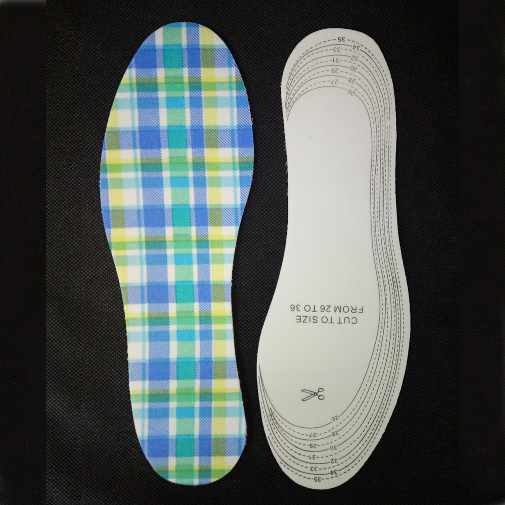 乳胶格子棉布鞋垫 一