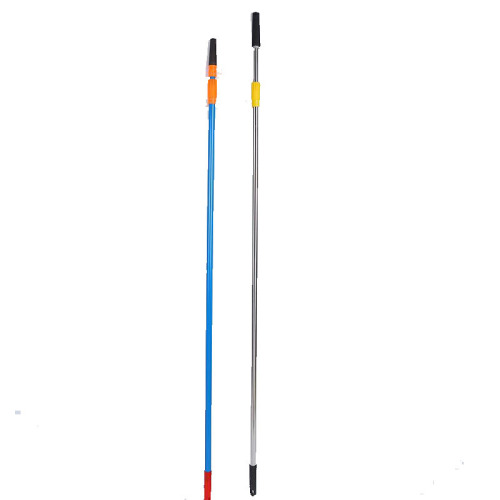 Roller brush blade universal sand rack stainless steel telescopic rod large quantity discount 2 meters 3 meters iron pipe plastic head telescopic rod