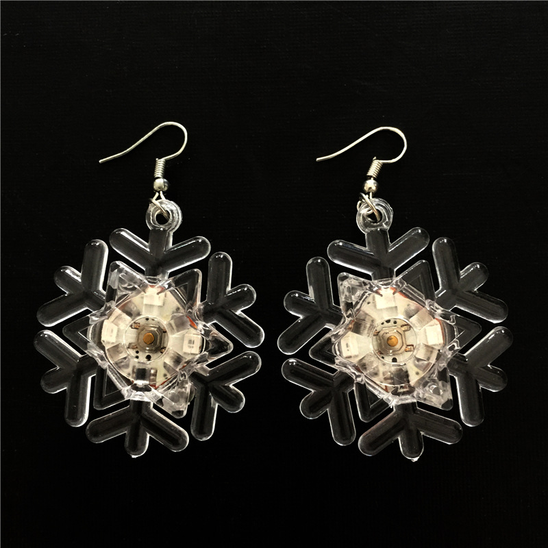 Fashion Snowflake Alloy Plastic Christmas Women's Drop Earrings 1 Pair display picture 1
